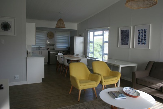 Openplan living area at Cottage 65 Seaside Cottages Fish Hoek