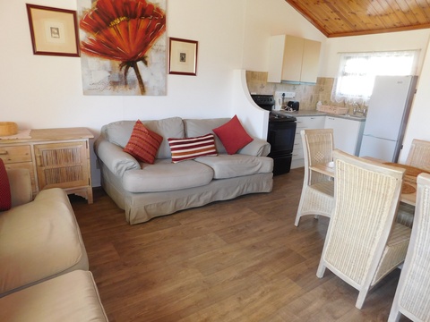 Lounge area of cottage 78 - Seaside Cottages Fish Hoek