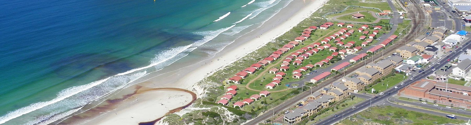Aerial view of Seaside Cottages Fish Hoek, Self Catering accommodation, Groups, Conferences, Seminars, Cape Town
