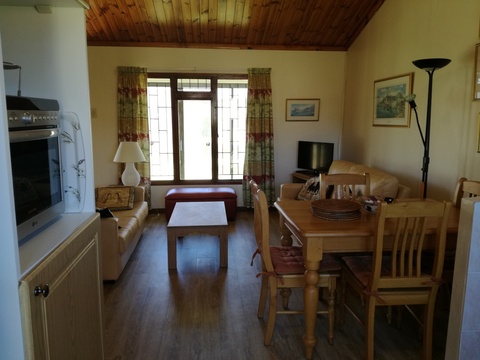 Dining and Lounge Area of Cottage 26 - Seaside Cottages Fish Hoek